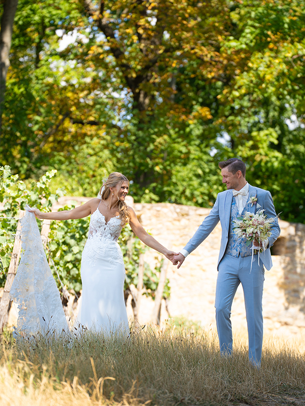 Brautpaar beim Hochzeitsshooting