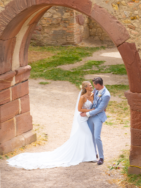Brautpaar beim Hochzeitsshooting