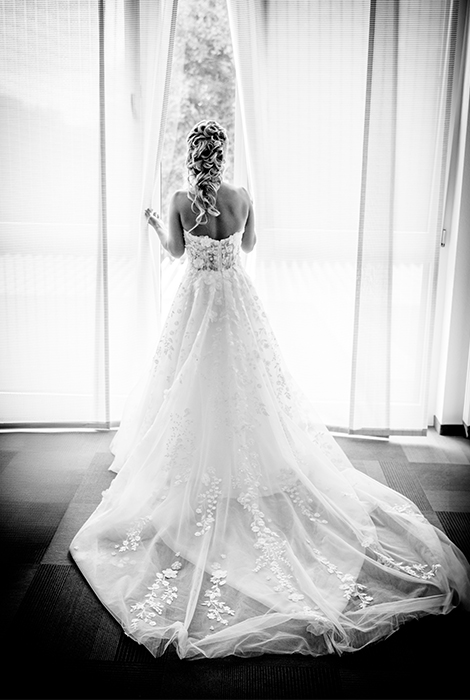 Braut beim Getting Ready